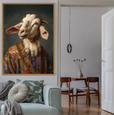 Goat Animal Portrait Print