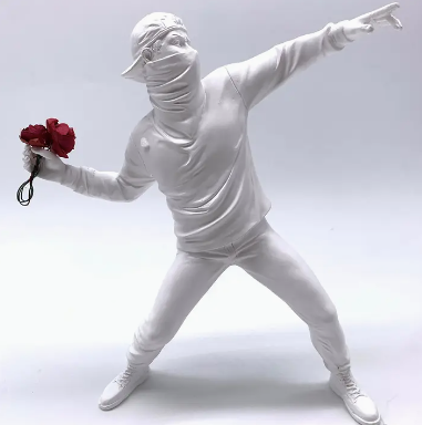 Banksy Flower Rioter