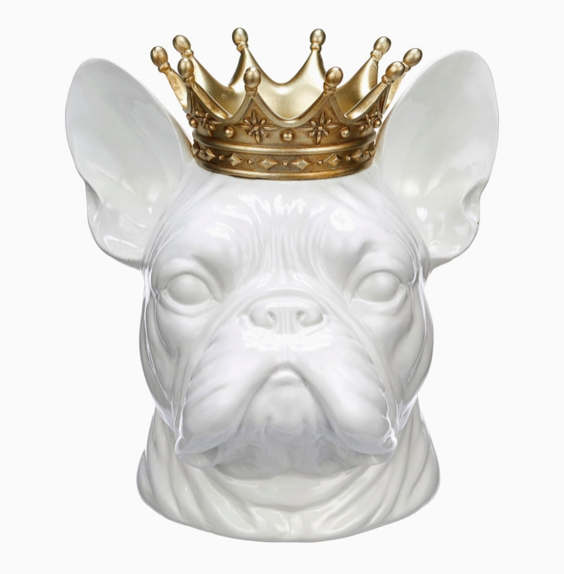 Bull Dog with Crown